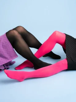 Aarre 3D sukkahousut 50den 2kpl, Pinkki/musta