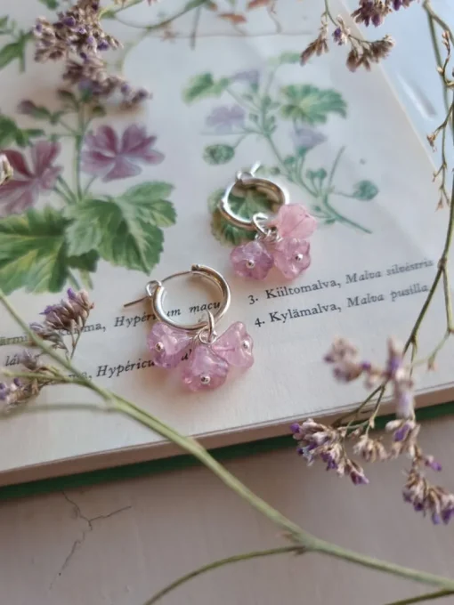 Blooming Sorbet korvakorut, Hopea ohut