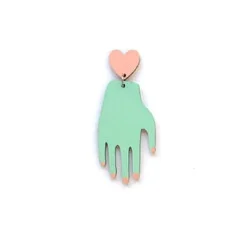 Crazy Granny Hand & Heart korvakorut