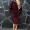 Cuosi Dakota pellavamekko, Burgundi