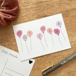 Helle Oot ihana ilmapallot postikortti