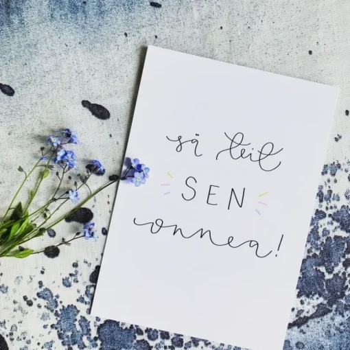 Helle Sä teit sen postikortti