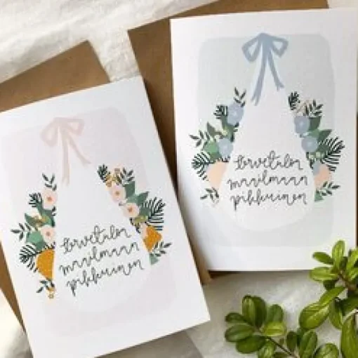 Helle Tervetuloa maailmaan 2 os. postikortti