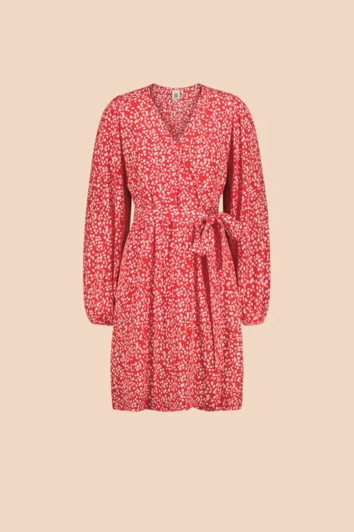 Kaiko kietaisumekko, Flora Red