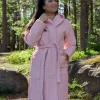 Keltainen Design kylpytakki, Roosa