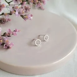 LiLa Bubbel mini korvakorut, Hopea