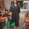 Mainio Stripy Seersucker mekko
