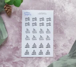 Pikku paperi Lempeät muistutukset tarra-arkki