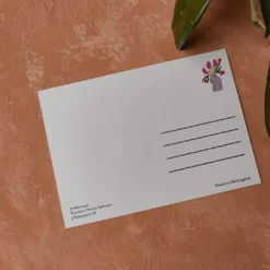 Pikku paperi Sydänvaasi postikortti