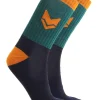 Vai-ko Colour Block Crew sukat, Deep Teal mix