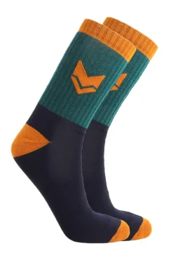 Vai-ko Colour Block Crew sukat, Deep Teal mix